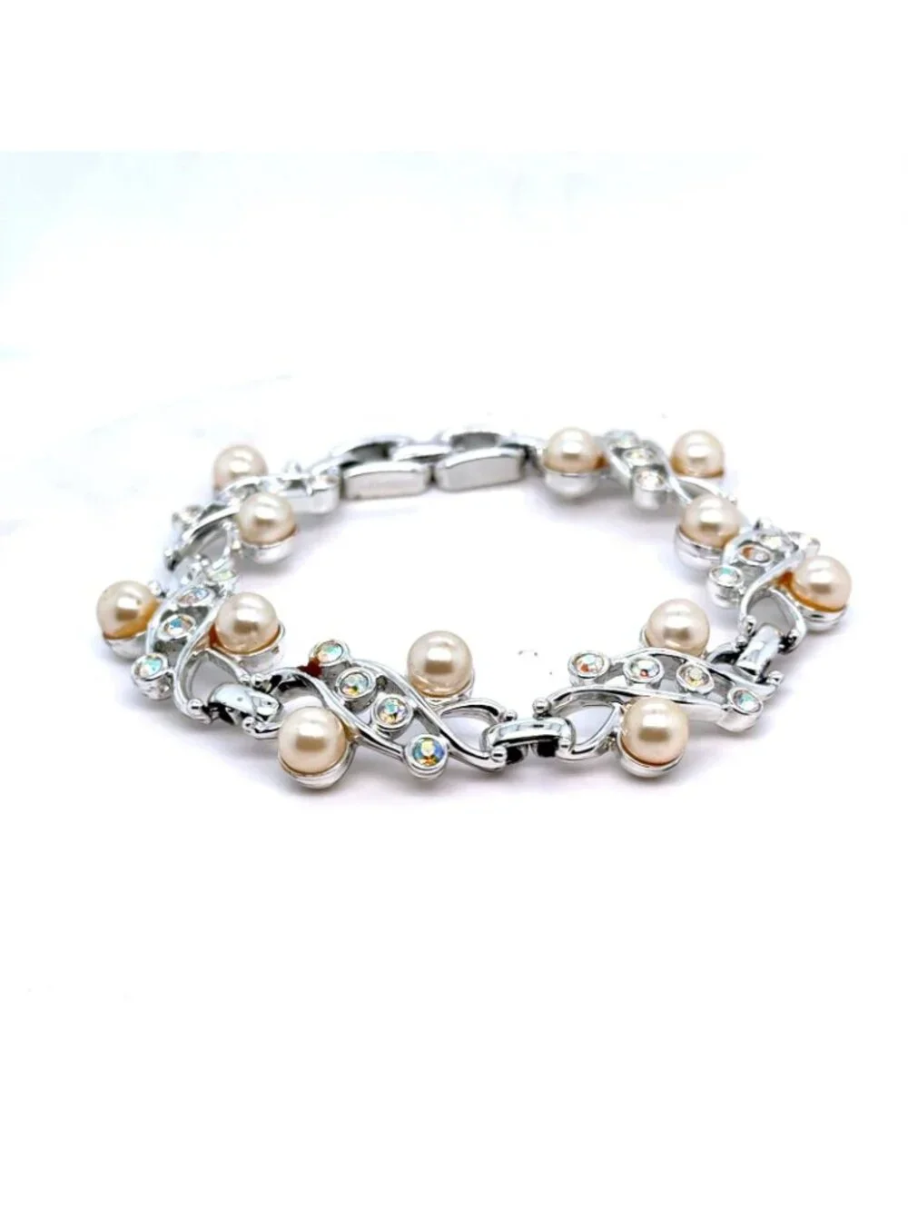 Pearls/Rhinestones‎ Bracelet (d)